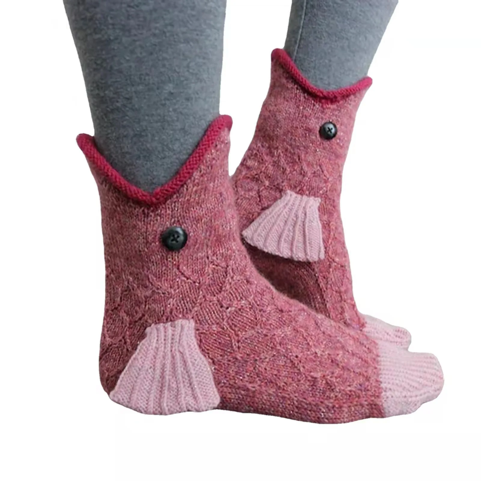 Designer Winter Thick Cartoon Animals Mens Socks Cotton Novelty Shark crocodile Socks
