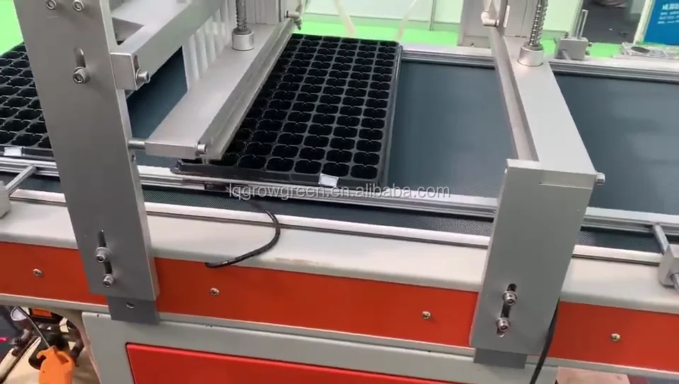 GGSCX Automatic seeder machine for sowing seed into trays with high precision and fast speed up to 750 trays per hour