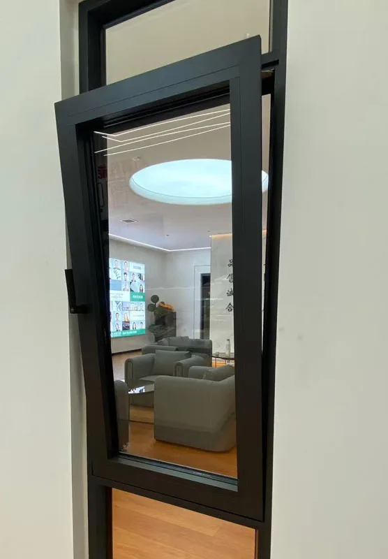 Windowall GE75 открывающиеся внутрь распашные окна из алюминиевого сплава двойные закаленные стеклянные и двери для дома