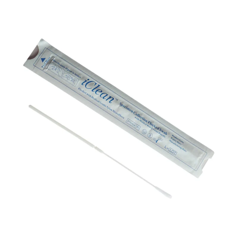 Disposable Nylon Flocked Sampling Collection Transport Sterile Lab Medical Pcr Dry Nasal Rapid Test Swab
