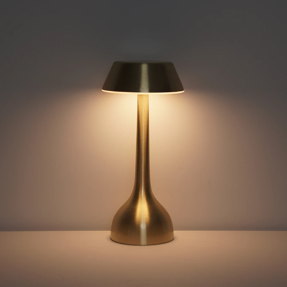 ODM/OEM Table Lamp Decorative Factory Wholesale Stainless Steel Led Night Light Remote Control Dimmable Magnetic Safety Charging