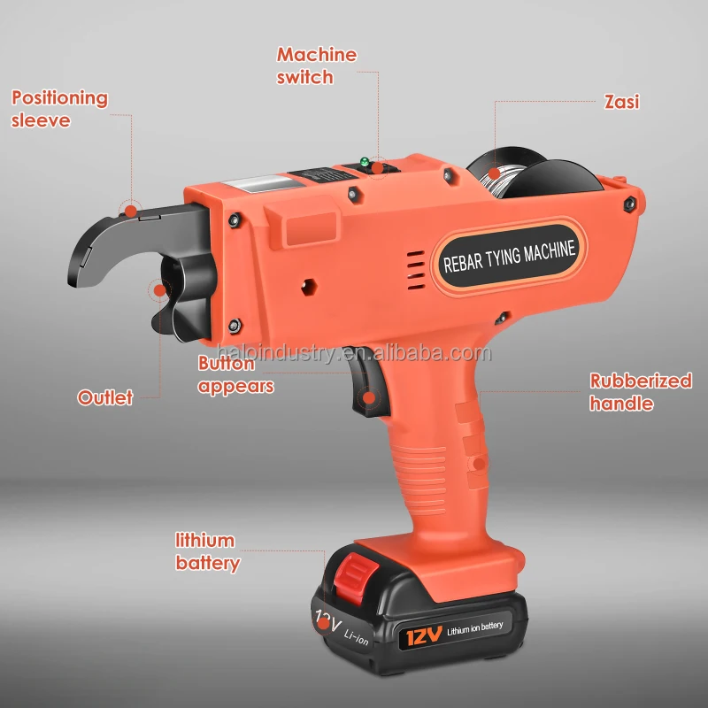 Portable Steel Bar Rod Tying Machine wire rebar tying machine Steel Bar Binding Tools Tier Kit Iron Rebar Tying Machine