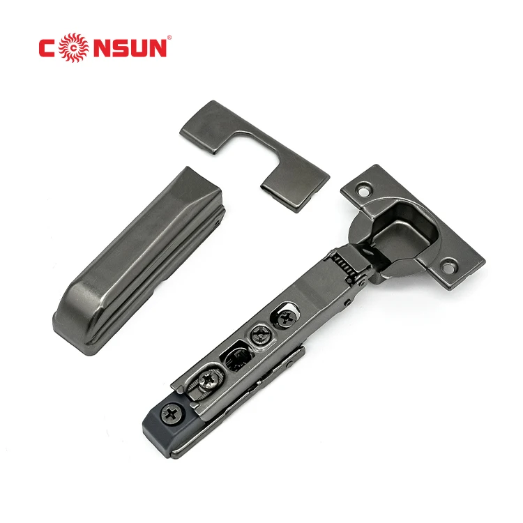 5mm Cup Black Nickel Finish Soft closing Hinge 3D Adjustable heavy duty adjustable invisible concealed hinge