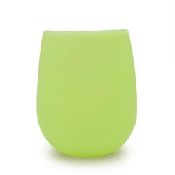 New BPA Free Food Grade Material Red Drinking Party Maker Silica Gel Rubber Glasses Cup Silicone Wine Glass
