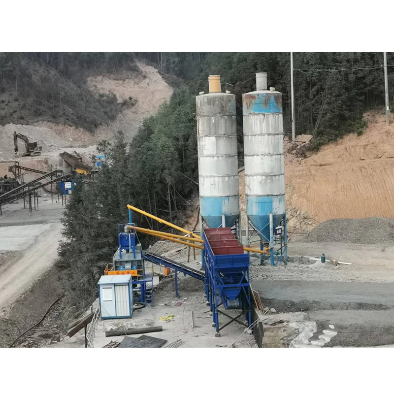 Mobile Concrete Station Mini Cement Mixer Manufacturing Plant Production Line 60m3 Concrete Batching Plant