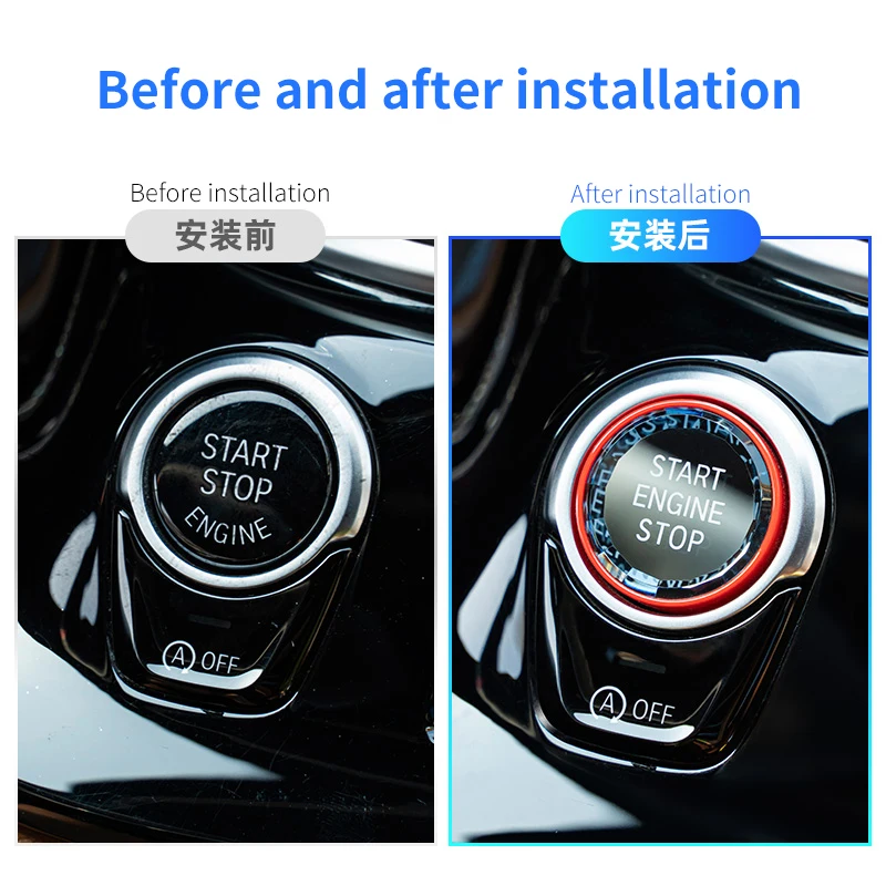 Suitable for BMW 1 2 3 4 5 6 7 8 X series F20 F21F22 F30 F35G01 G08G14 G15 G16 car engine start stop button switch without key
