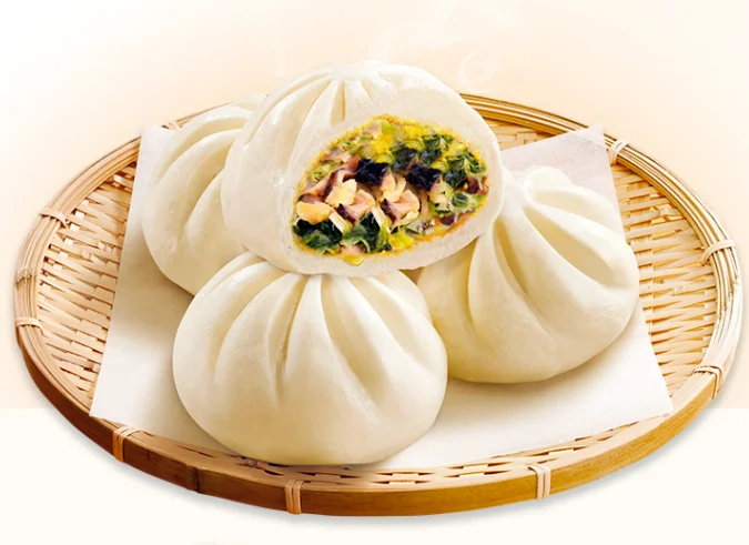 Best Selling Quality Chinese Steamed Buns Steamed Vegetable Buns Bao Bun