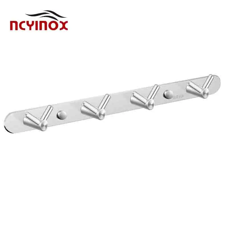 Wall Coat Rack Coat Hooks  Stainless Steel best Adhesive Bathroom Metal coat Wall hook
