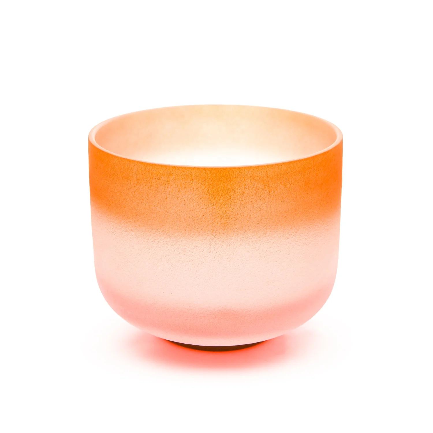 Заводская оптовая продажа чакр 440 Гц и 432 Гц 6-12 дюймов градиентный цвет матовые кварцевые хрустальные поющие чаши для исцеления звуковой ванны