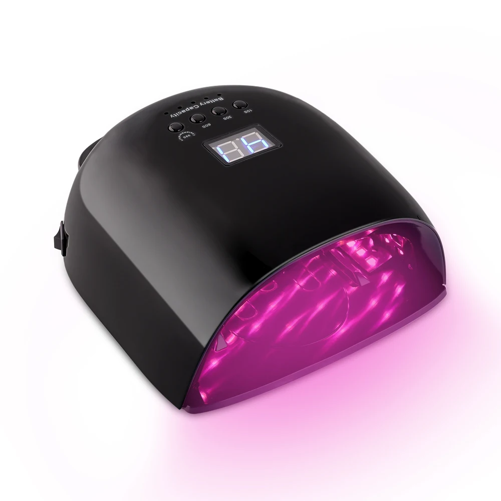 2024 professional sun uv led nail lamp portable cordless and rechargeable 86w high power nail lamps for gel nail dryer