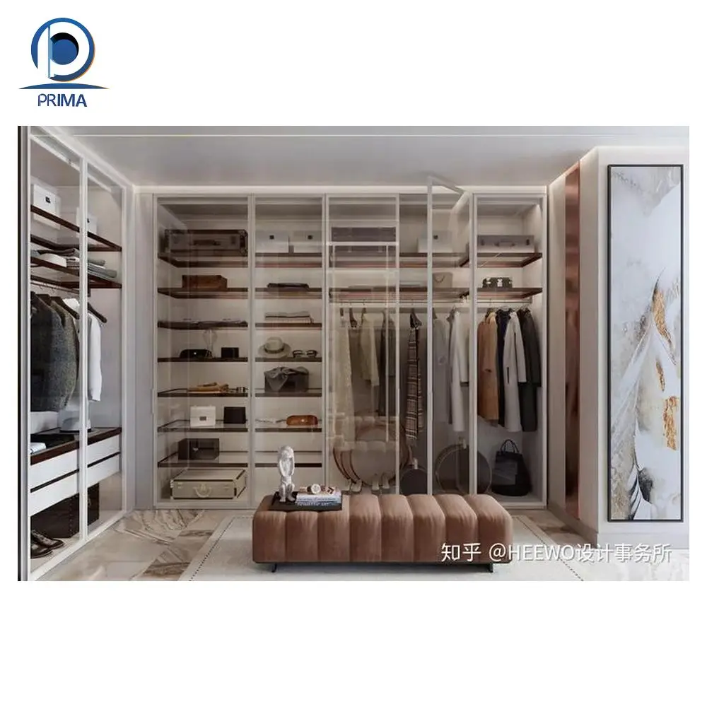 CBDMART Step Into Pure Luxury: High End Walk-In Wardrobe with Custom Storage Solutions