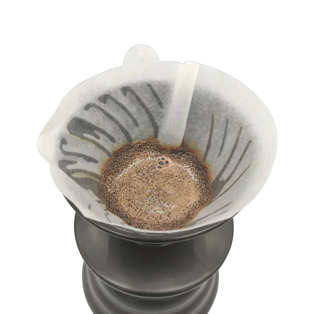 Мелко обработанный кофе фильтр Устранимый v60 100 шт./пакет