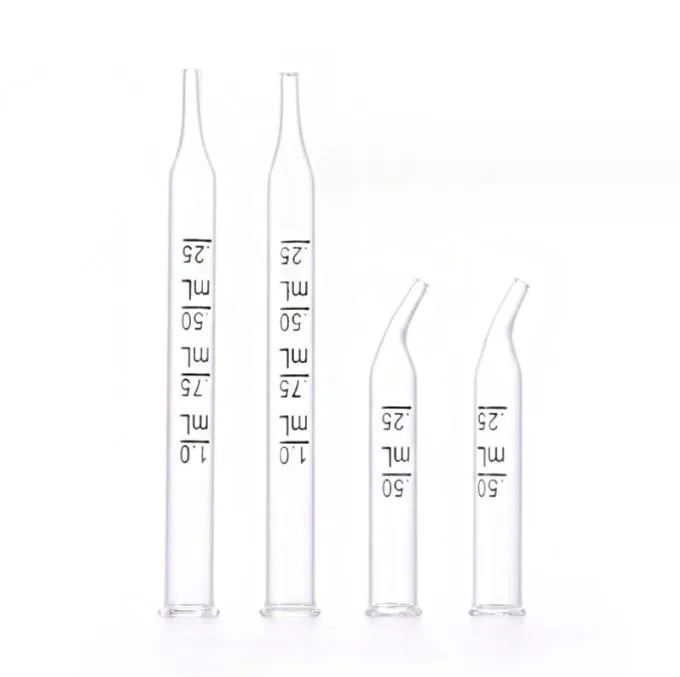 Factory Wholesale Graduated  Straight round Tip Glass Dropper Glass Pipette Essential Oil Bottle Dropper
