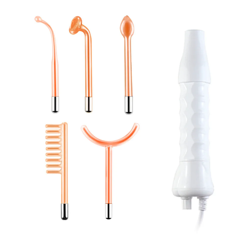 IFINE Beauty Home Use Equipment 5 in 1 Darsonval Kit Handheld High Frequency Facial Skin Therapy Wand