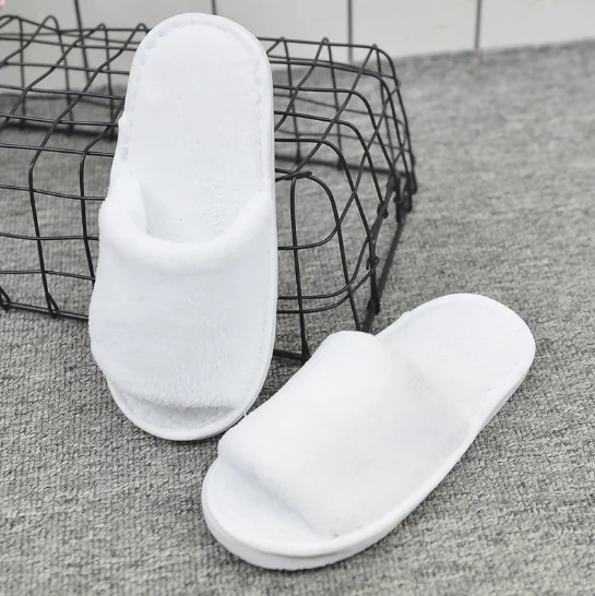 Best price modern design five star indoor room guest luxury soft EVA sole disposable wholesale hotel slippers