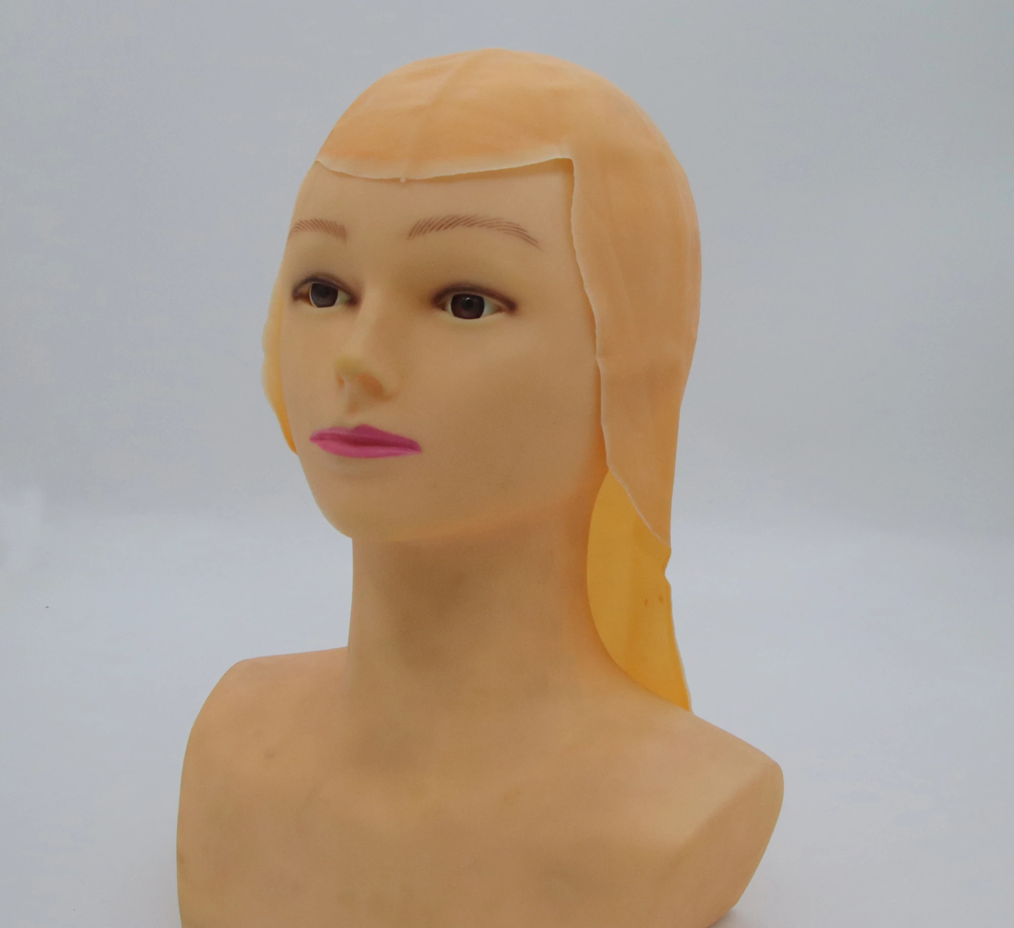 
Molezu OEM Men/Women Adults Fancy Dress Latex Bald Hood Halloween Funny Uncle Fester Cosplay Bald Head Cap for Makeup Party 