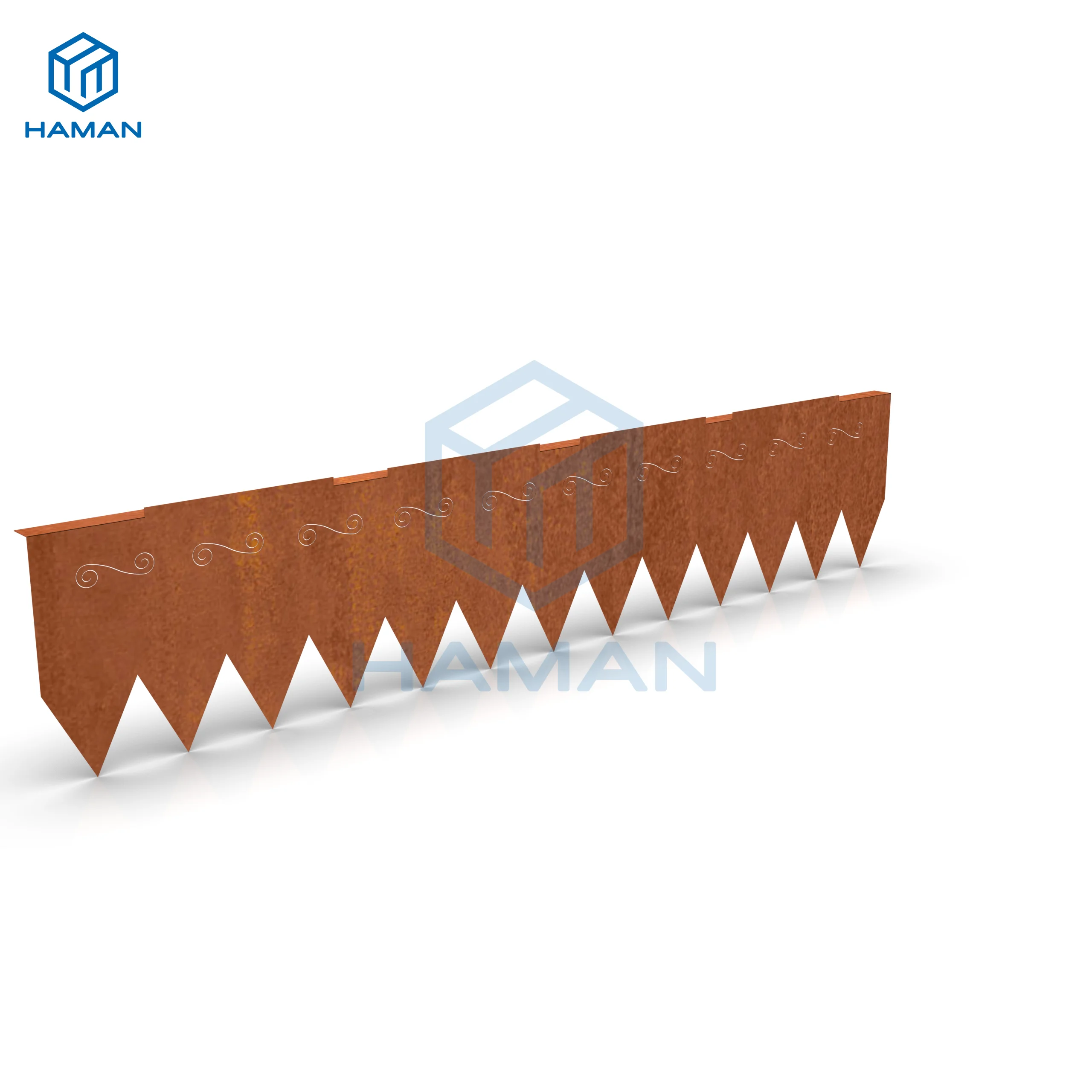 High quality garden metal perimeter easy to install 20 years of service life corten steel edging