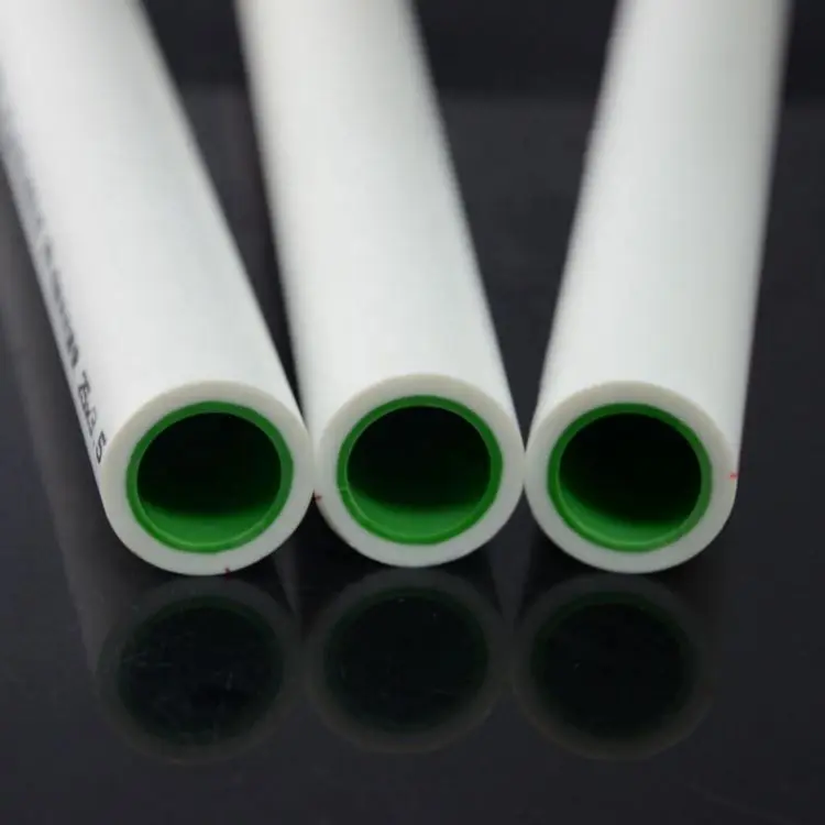 lingjie tube supplier ppr pipe fitting pipe systems plumbing materials  ppr white/green aluminum pipe for home