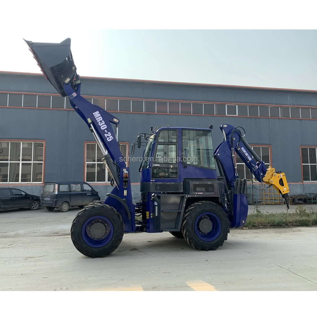 Cheap mowers backhoe loader WZ30-25 2.5t compact tractor with backhoe and front loader mini-backhoe-loader-for-sale