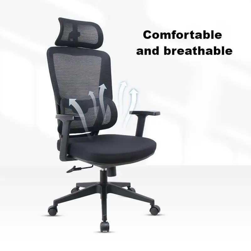 Ergonomic Executive Adjustable Lift Mesh Chair Bureau Armrest Office Swivel Chair Furniture Customizable