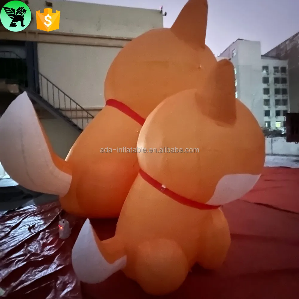 9m Festival Advertising Giant Inflatable Husky Customized Promotional Cartoon Inflatable Dog For Sale Decor A9619