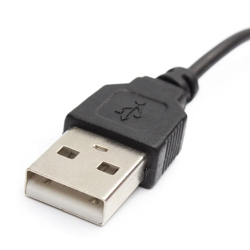 5.5 x 2.1mm 5V DC Male and Female Jack Power Cable mini type waterproof black Connector 1M