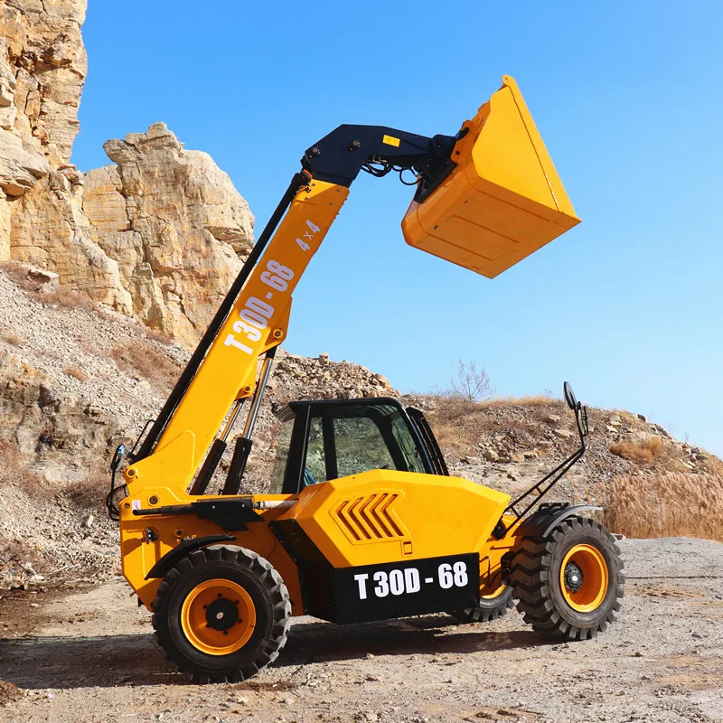 Техническое оборудование для строительства Ханка, телескопический грузоподъемник 6,8 м, телескопический погрузчик с грузоподъемностью 3000 кг