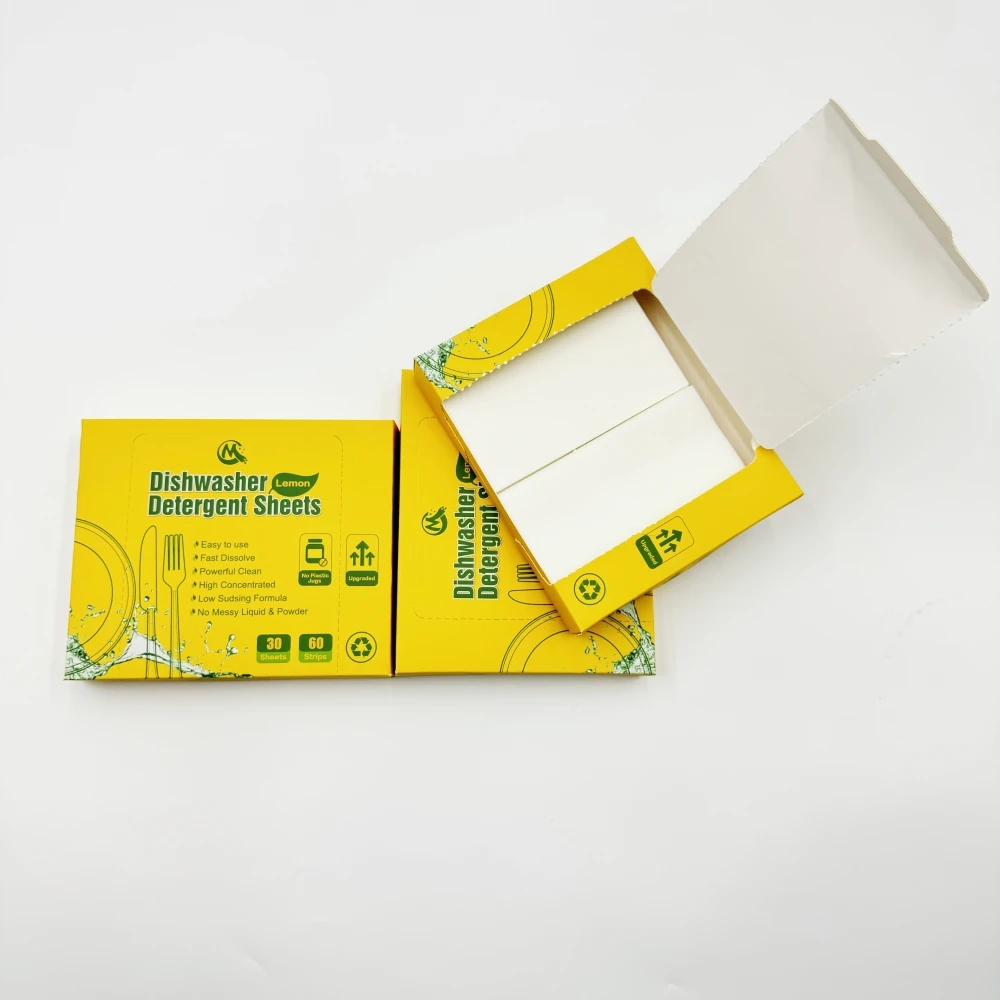 Dishwasher Sheets ECO Friendly Dishwasher Sheet Portable Natural Dishwasher Tablets for Kitchen Supplies