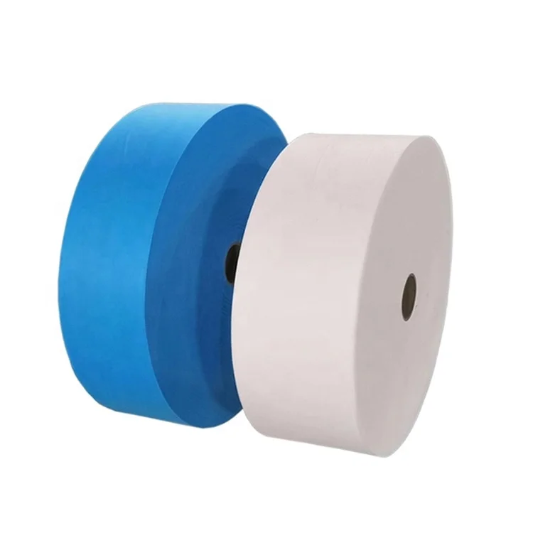 Ss Spunbond Bfe99 Face Masks Raw Materials Factory Supply Mask Material Pp Nonwoven Blue Meltblown Filter Fabric Manufacturer