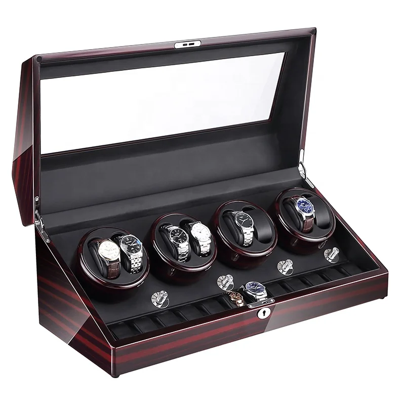 Luxury And Fashionable Watches Display watch winder box Rotatable Watch Winder Box With LED