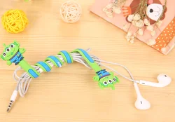 Easy-carry  cartoon  BUBM USB Wire Fixer Cord Cable Clips Organizer /earphone  cable winder