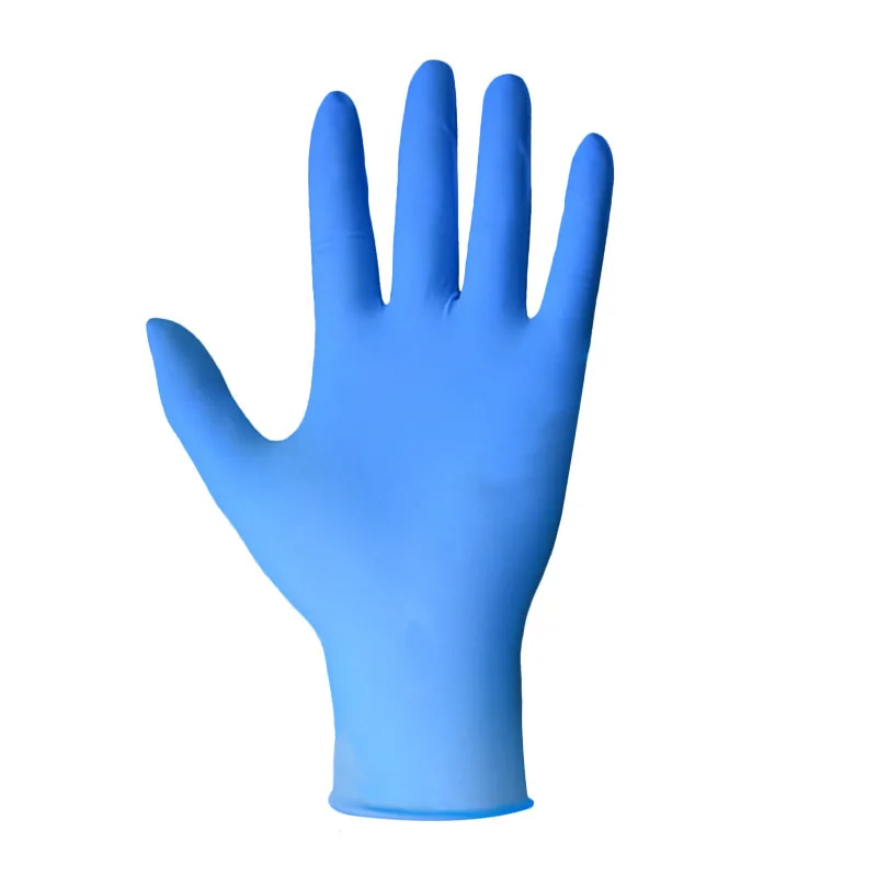Hot sale diposabel gloves nitrile grip examen with powder