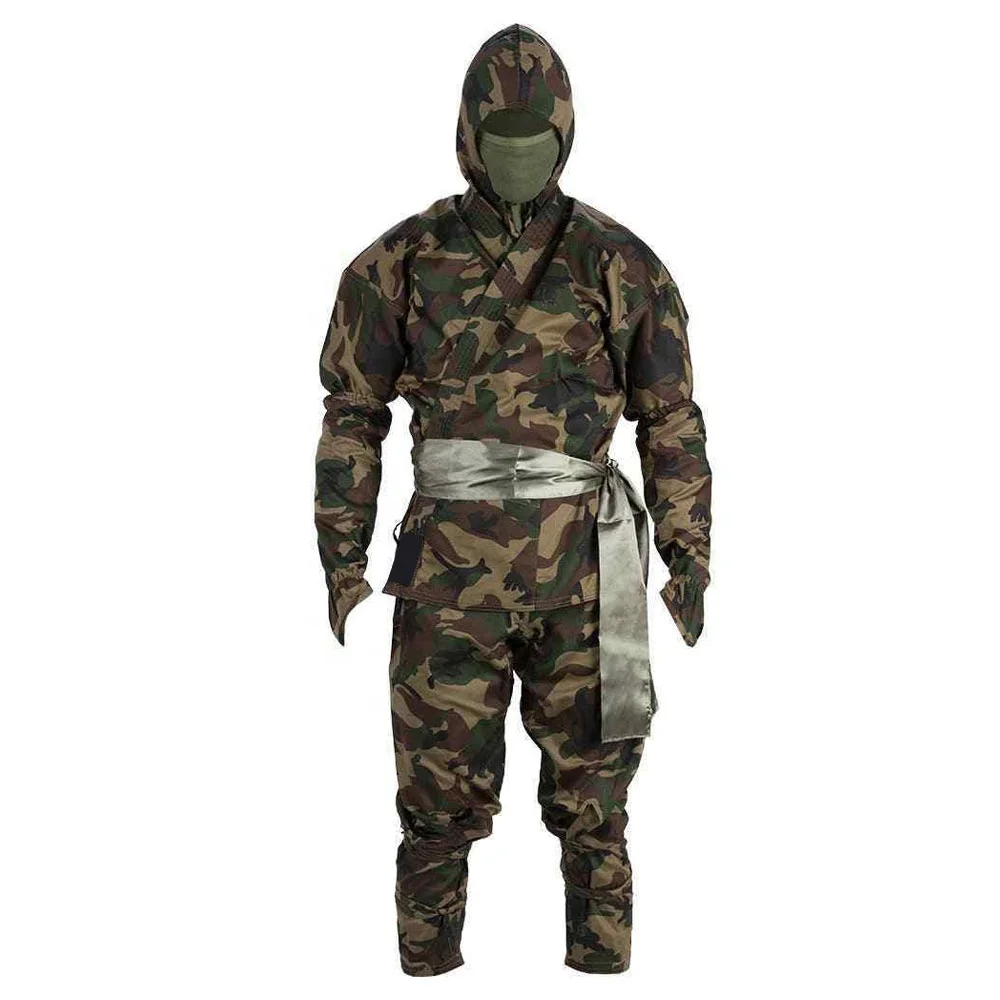 
Professional Best Quality Customized Latest Design Camo Martial Arts Ninja Uniform Fight Wear Suits 