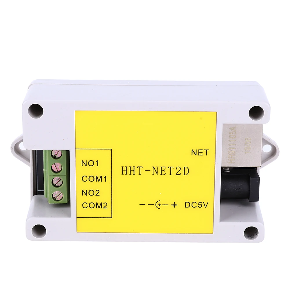  HHT-NET2D 2 канала DC5V Промышленный Ethernet IP сетевой релейный модуль пульт дистанционного управления устройство для RS485