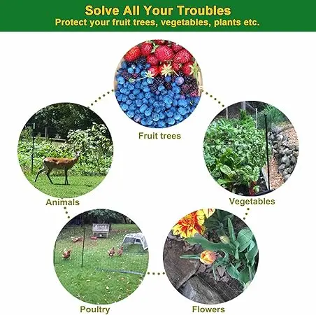 Garden Netting Heavy Duty Plant Protection Extra Strong Woven Mesh Net for Birds Deer Animals