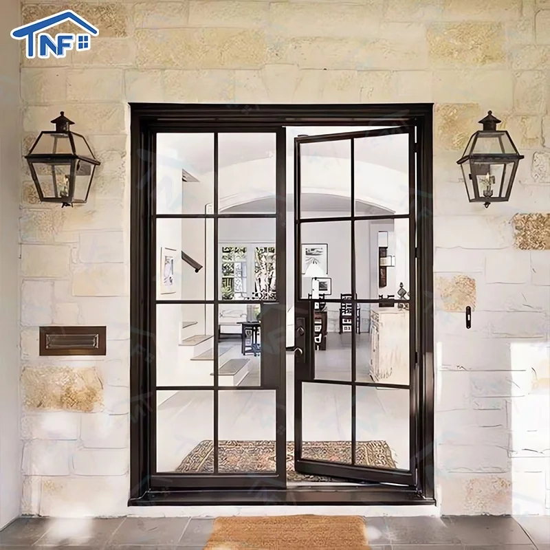 Entry Simple Steel French Wrought Iron Door Price Exterior Luxury Wrought Iron Doors