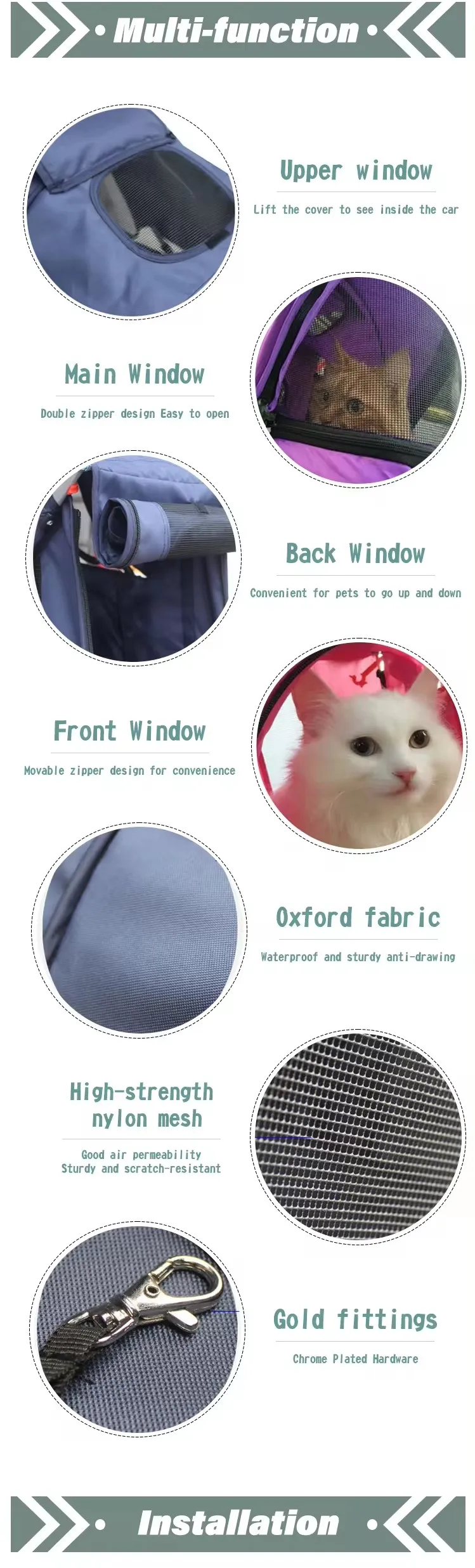 Pet Stroller,Pet Stroller Dog,Luxury Pet Stroller