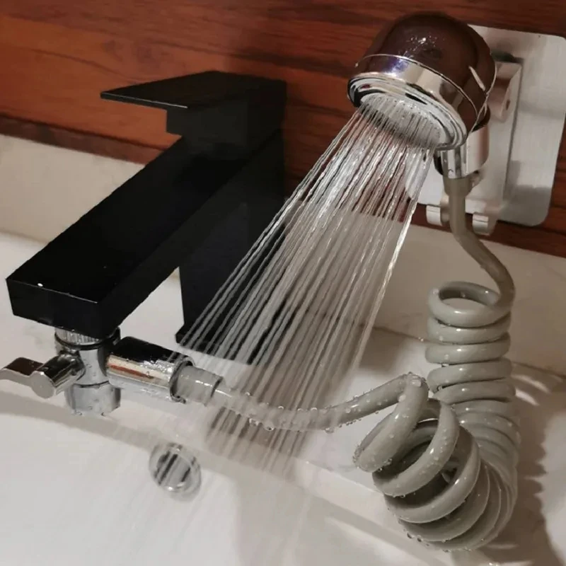 Hand Shower Sink Hose Sprayer Shower Head Attaches To Tub Faucet,Dog Bathing Hose Shower Set For Laundry Bathroom Kitchen
