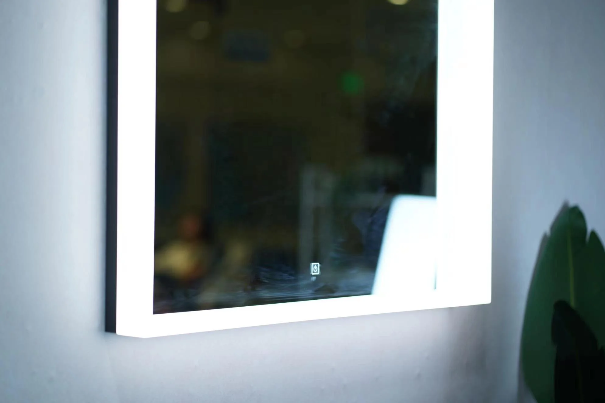 Bathroom Modern Design Acrylic Frame Mirror Illuminated LED Light Mirror