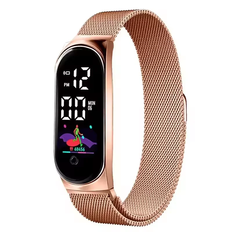 2024 Sports Watch Waterproof Luminous Kids Digital Watch Touch Screen Electronic LED Watch