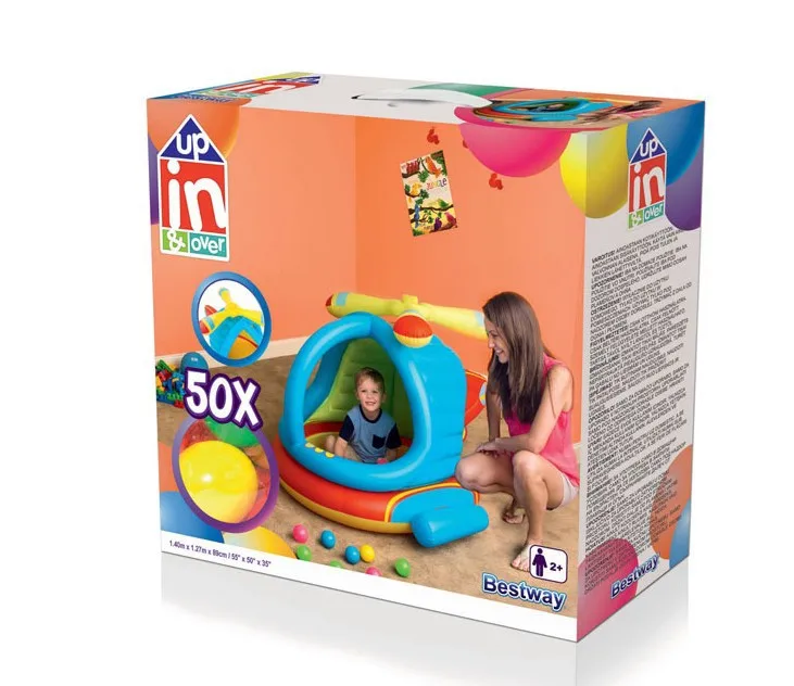 Summer Fashion Helicopter Sculpt Baby Pool Outdoor Inflatable Pool Float With Canopy