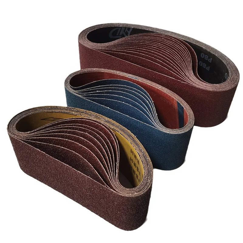 Sand cloth factory 75 * 533mm floor sanding belt Zirconia sand cloth belt for polishing stainless steel