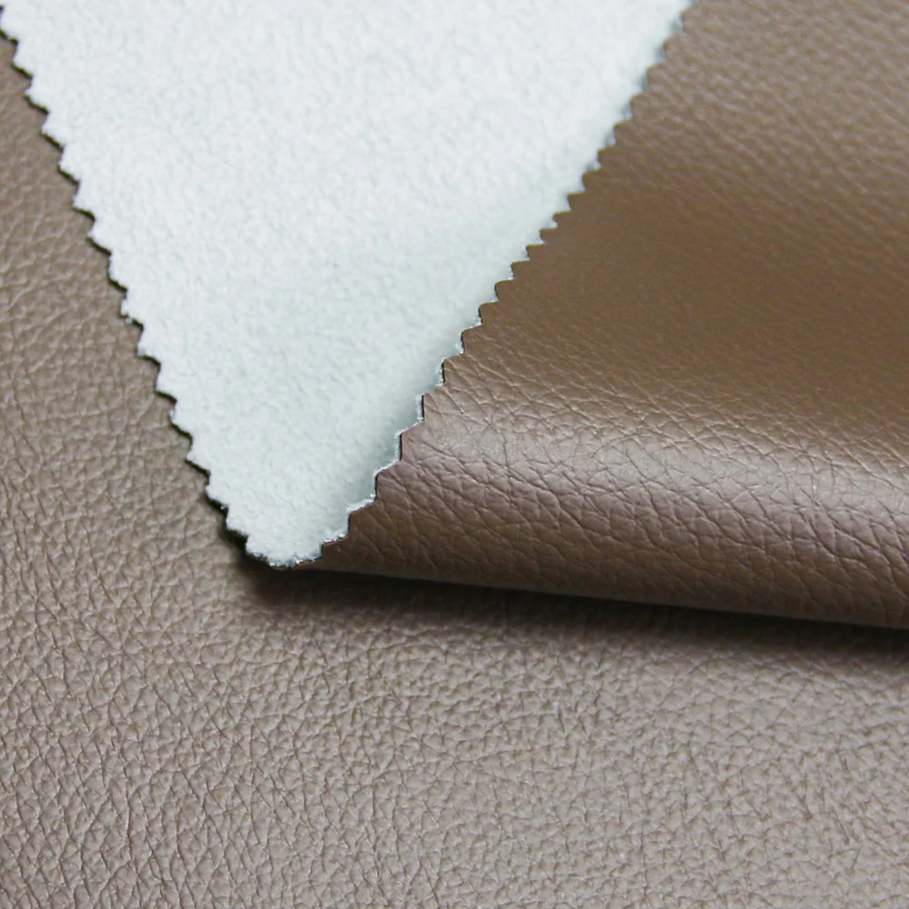 Elastic lychee pattern material pu synthetic leather for car seat and belt