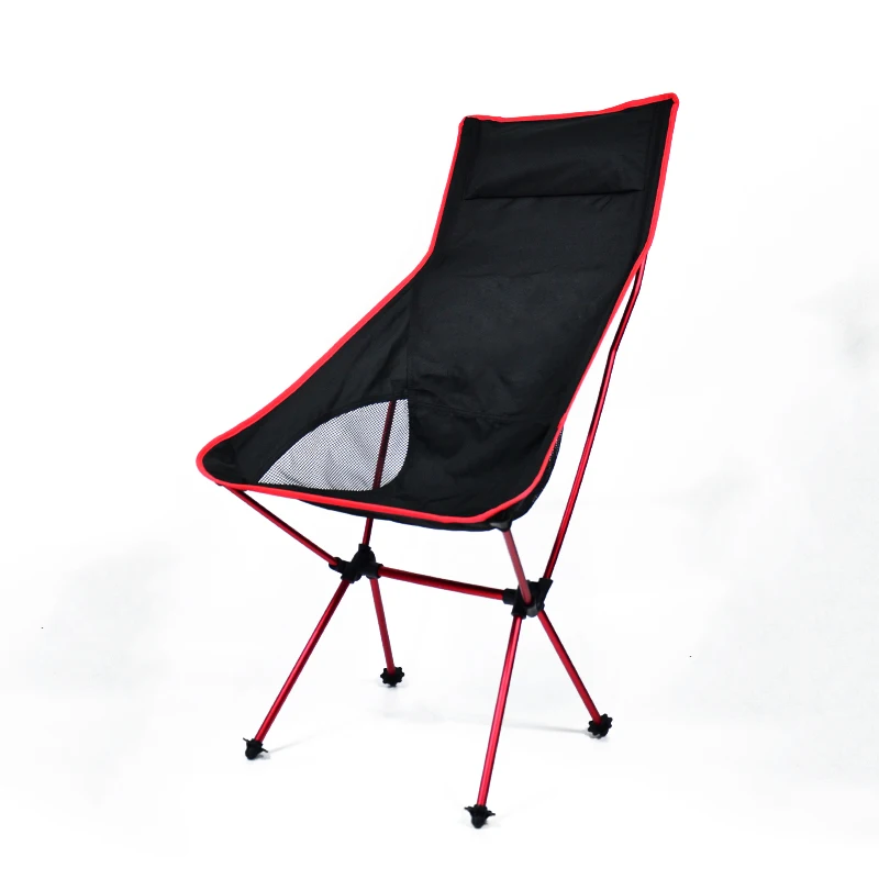 Factory Direct Sale Outdoor Camping High Back Foldable Moon Chair for Hiking