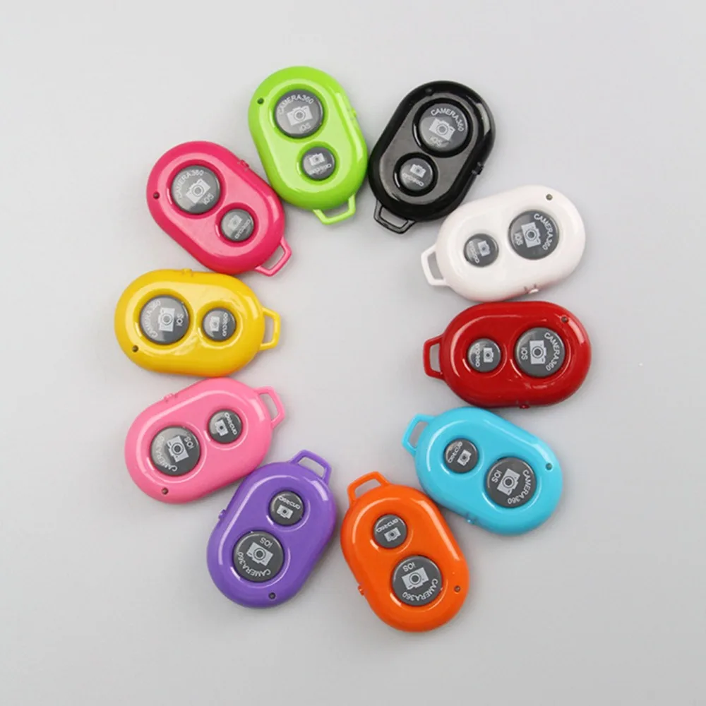 BT Wireless Remote shutter Camera Phone Monopod Selfie Stick Shutter Self-timer Remote Control for IOS Android Random