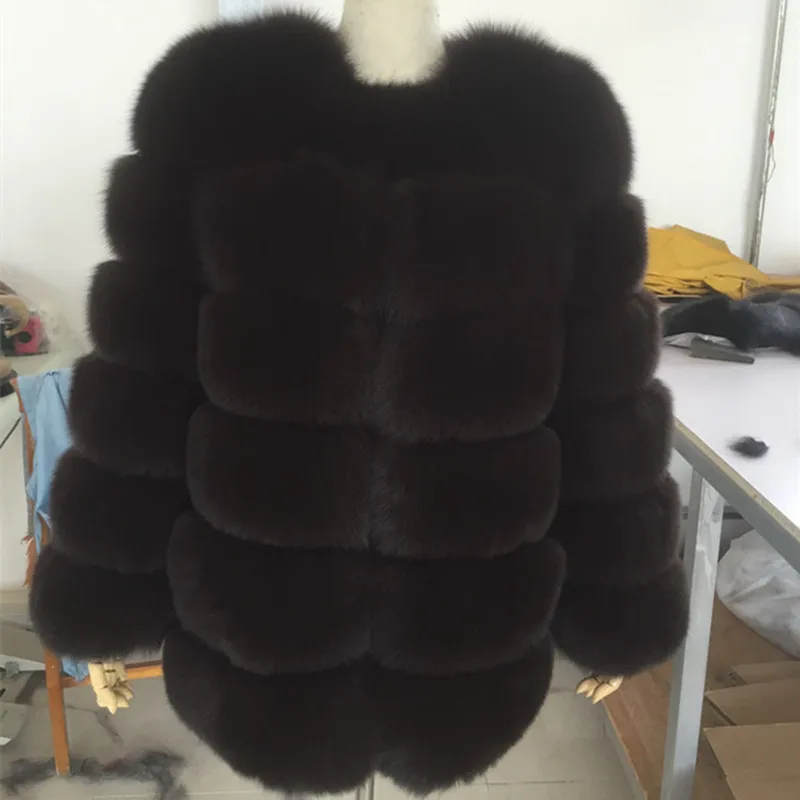 2022 High quality fox fur women coat Natural Fox Fur Warm fur Long soft and high grade fox coat Wholesale factory direct spot