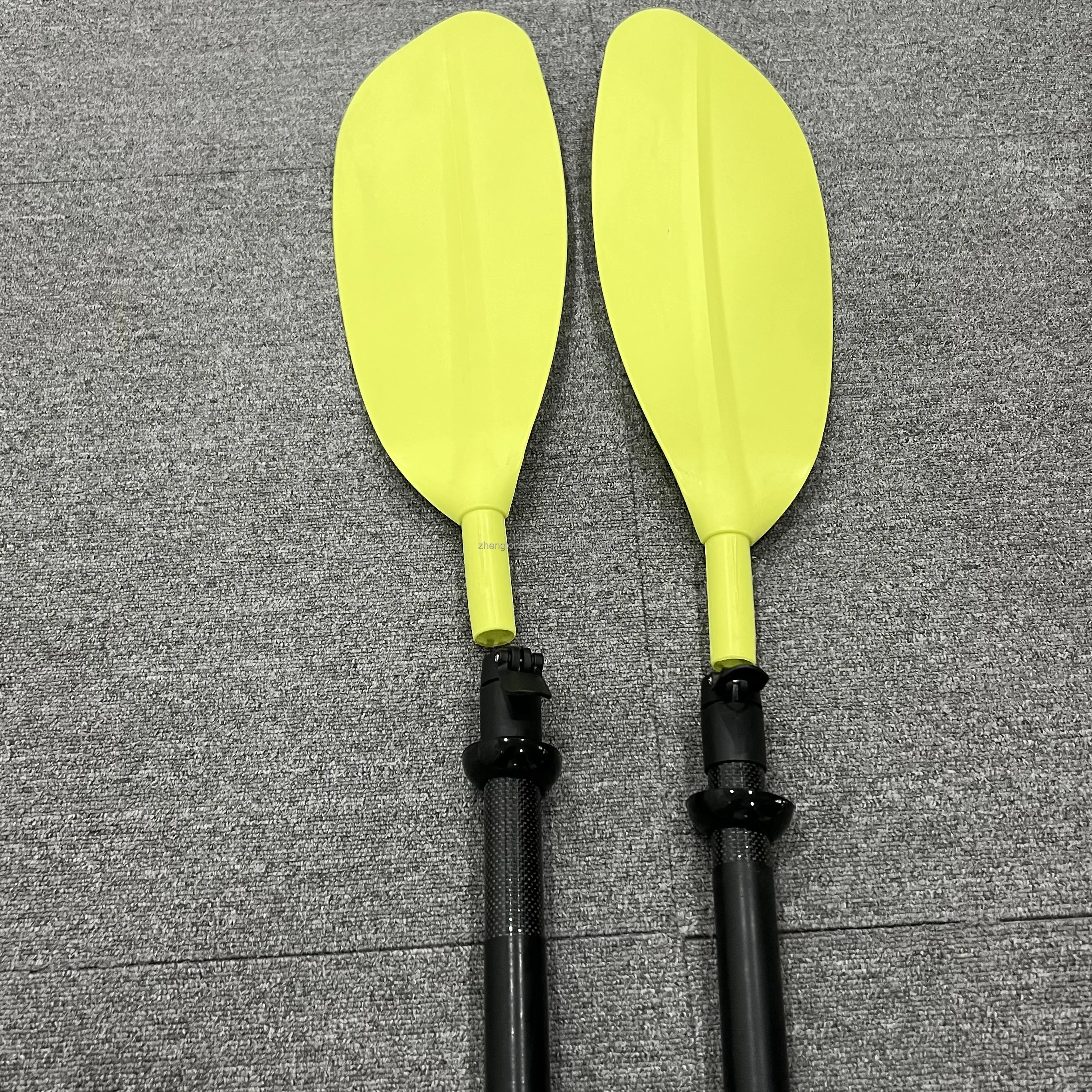 4 pieces carbon fiber shaft fiberglass shaft plastic blade light weight adjustable kayak paddle