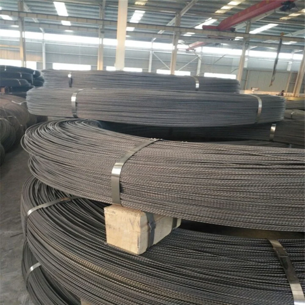 
 Китайская спиральная ребристая стальная проволока PC 6 мм 7 мм МПа  