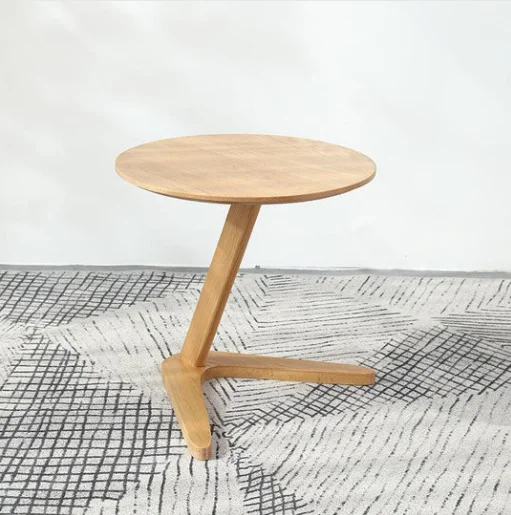 Factory custom modern simple style natural color oak Walnut coffee table living room solid wood table high quality