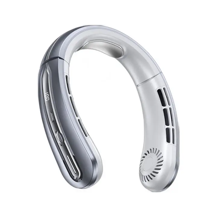 2024  hot sale 1200Mah Fashion Wearable Neck Fan L35 Max Silent system Outdoor Mini Fan Portable Cooling Fan For Sport